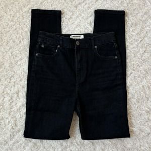 Reformation Women's 26 Black High Waisted Skinny Dark Wash Jeans